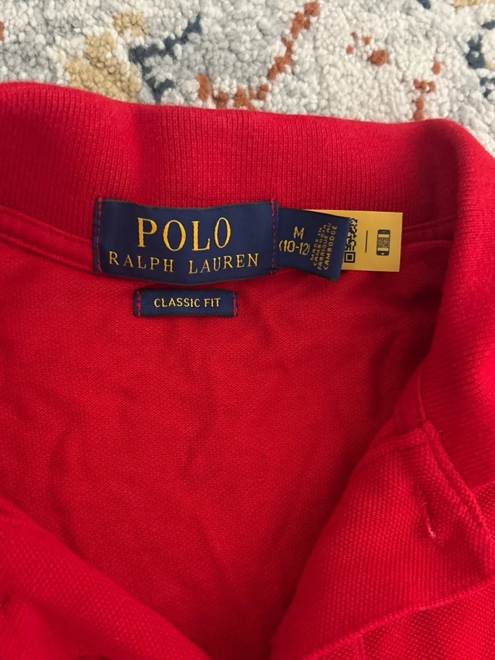 Ralph Lauren Red Polo Shirt with Embroidered Pony